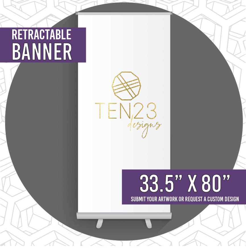 Retractable Banner : FREE SHIPPING